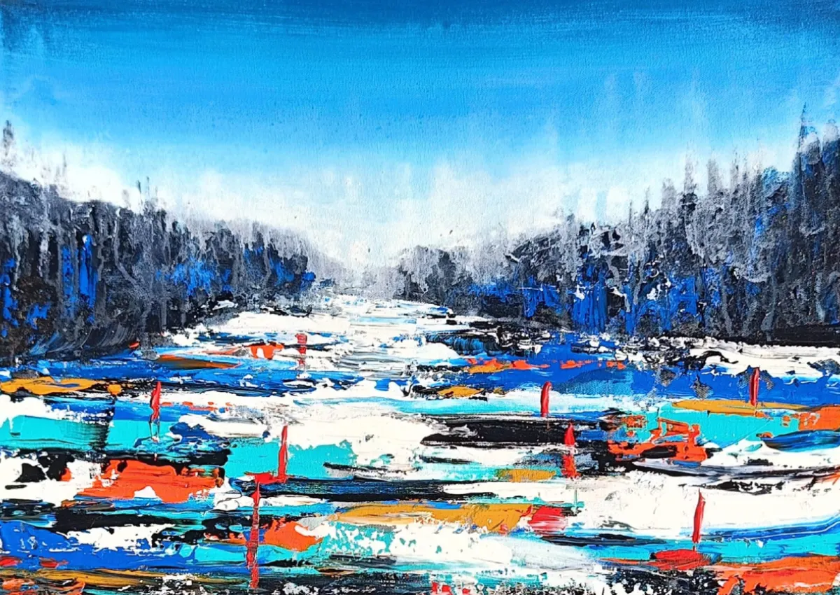 Abstract Vibrant Seascape