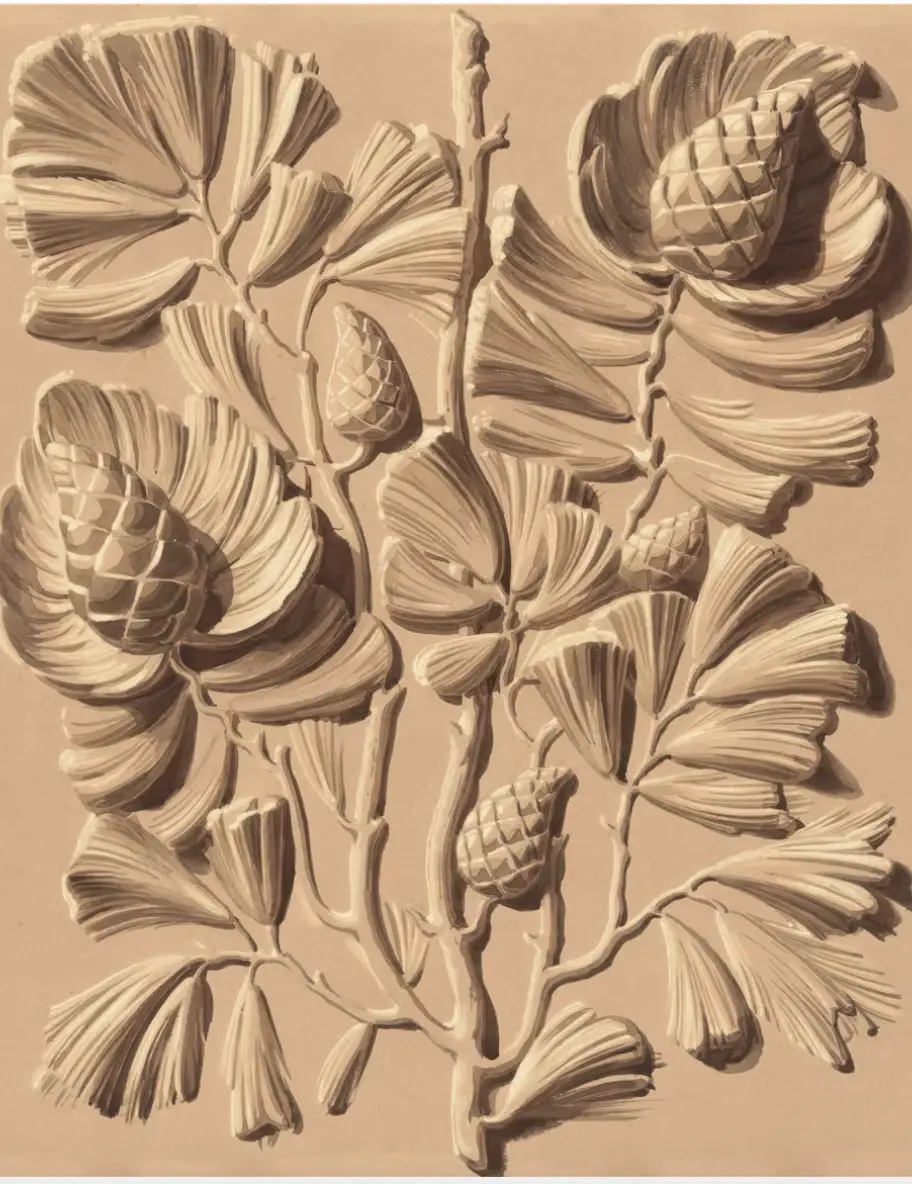 Earthy Cones & Foliage
