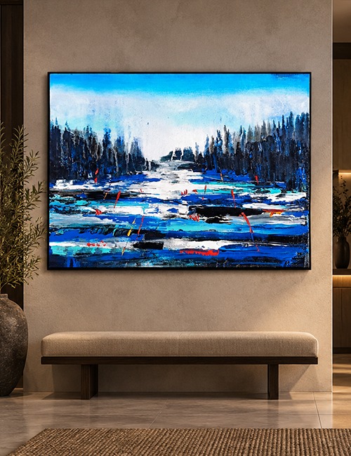 Abstract Vibrant Seascape